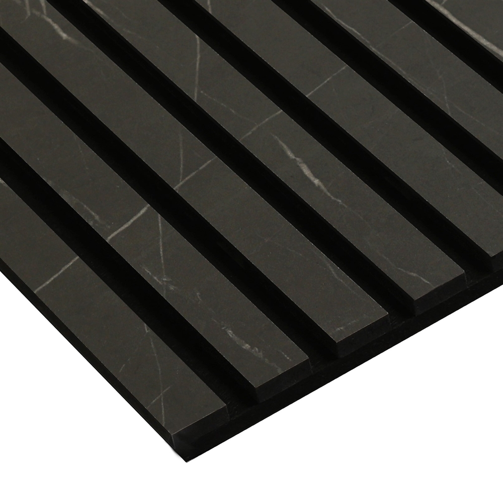 Panneau Acoustique Stratifié - MDF Marble Black 60 x 240 cm