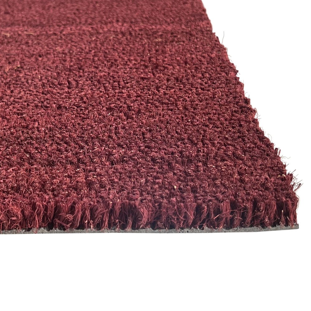 Tapis coco bordeaux sur mesure