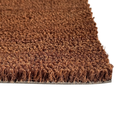 Tapis coco terracotta sur mesure