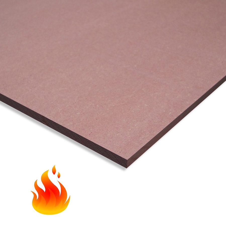 Panneau MDF Rouge Coupé Sur Mesure | Panneau MDF Ignifuge Rouge